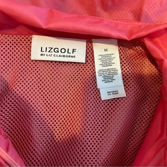 Liz Claiborne Golf Hot Pink Jacket - Size M - Picture 5 of 6
